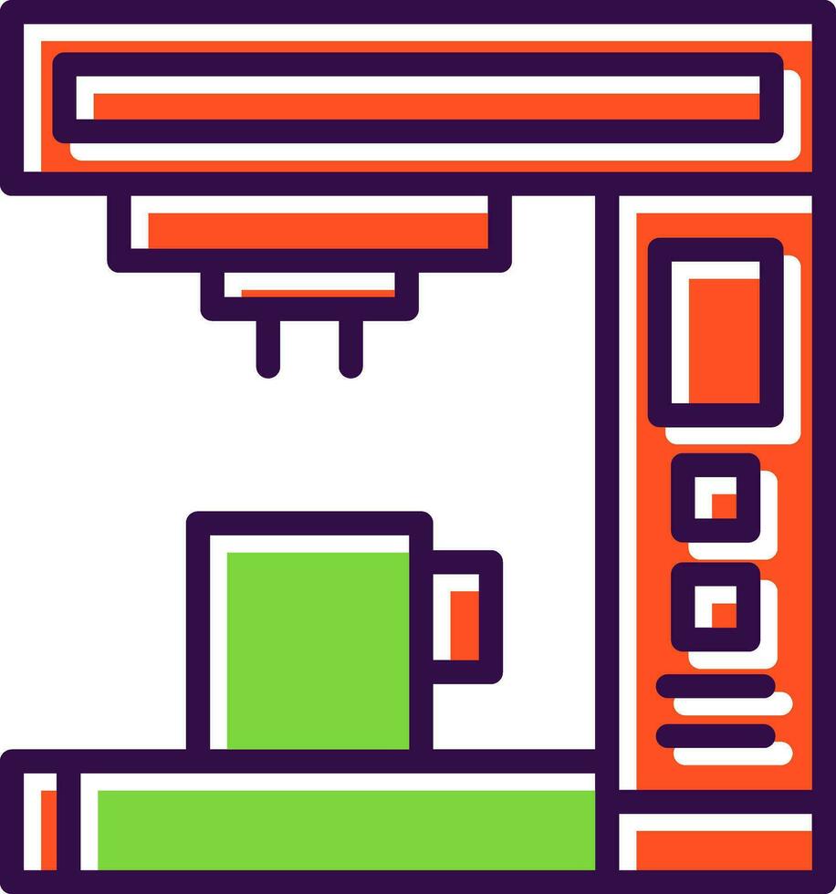 Coffee Machine Vector Icon Design
