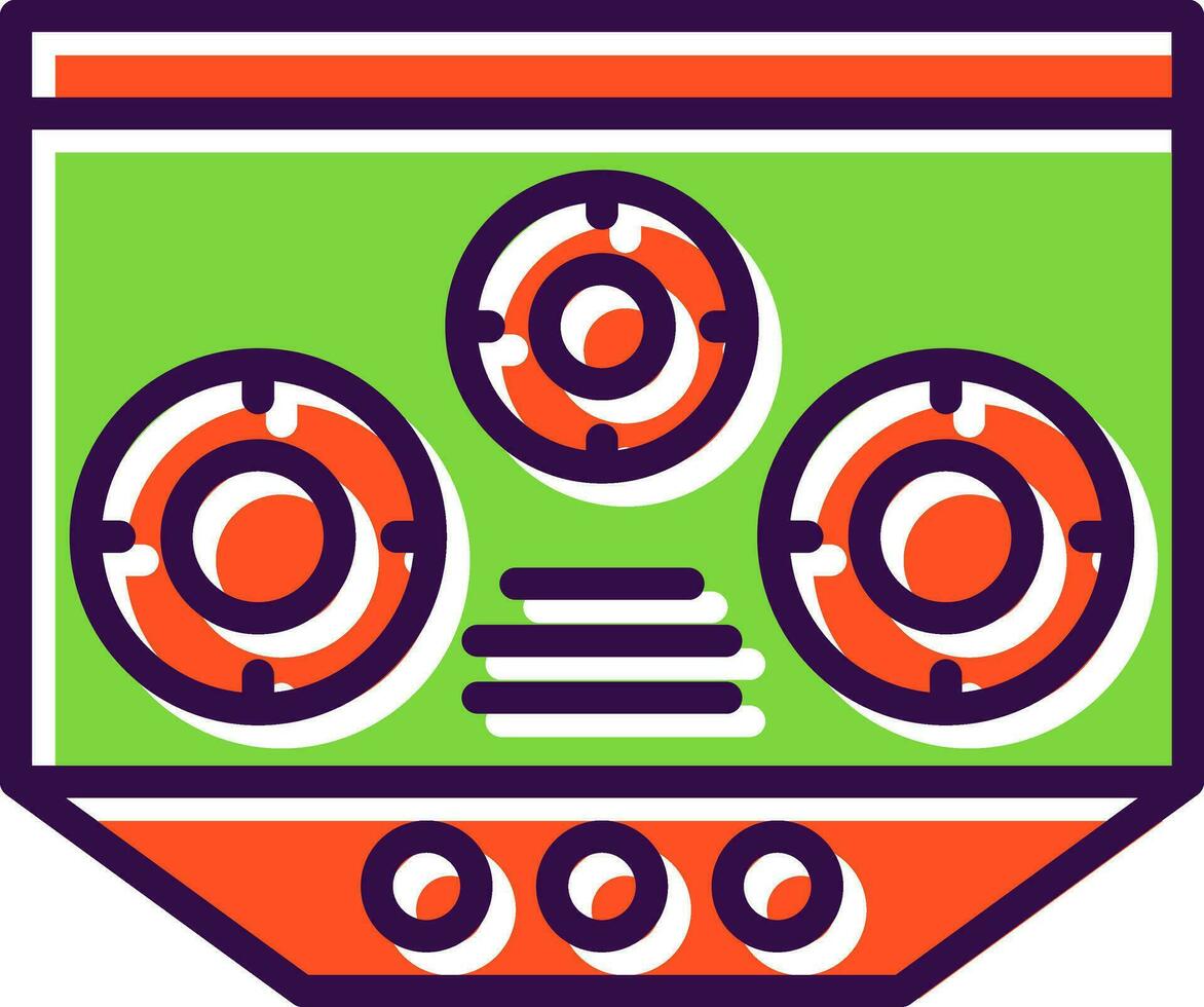 Electric Stove Vector Icon Design