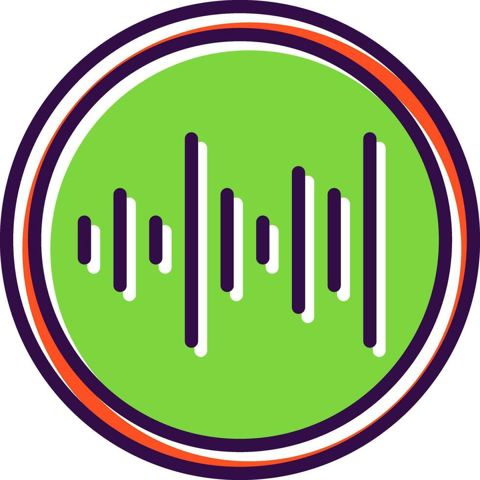 Sound waves Vector Icon Design