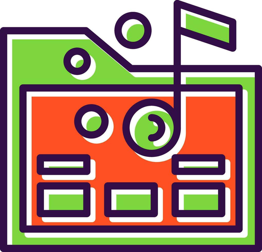 Music folder Vector Icon Design