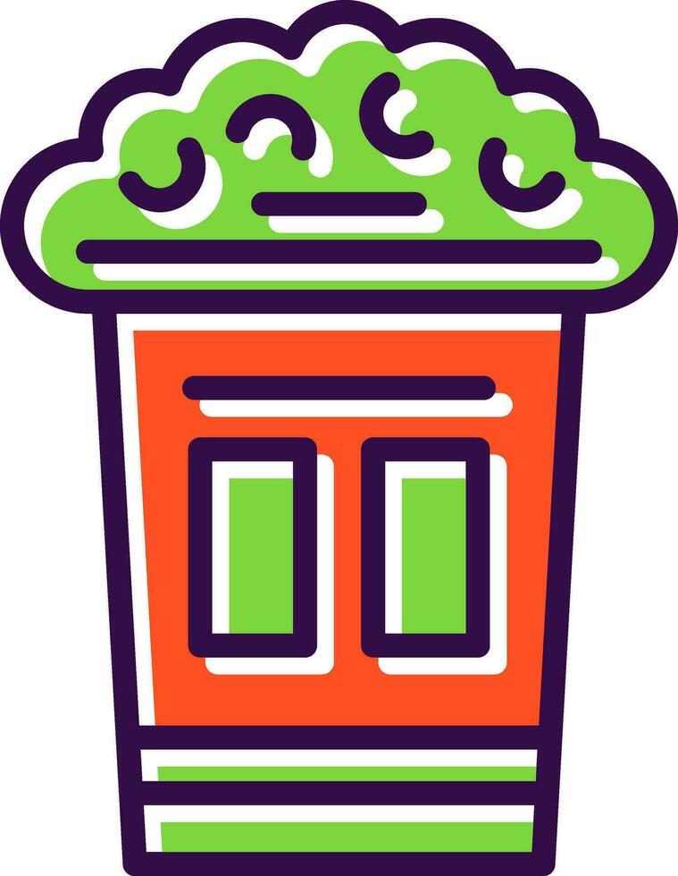 Popcorn Vector Icon Design