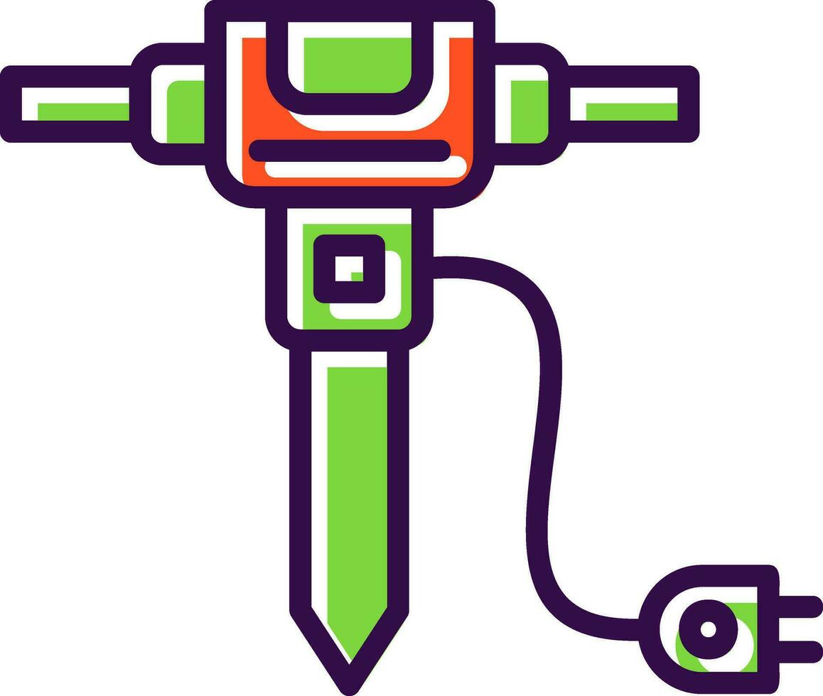 Jackhammer Vector Icon Design