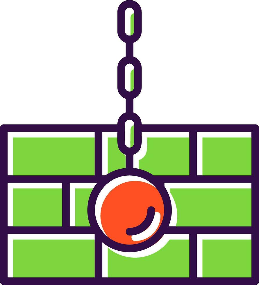 Wrecking ball Vector Icon Design
