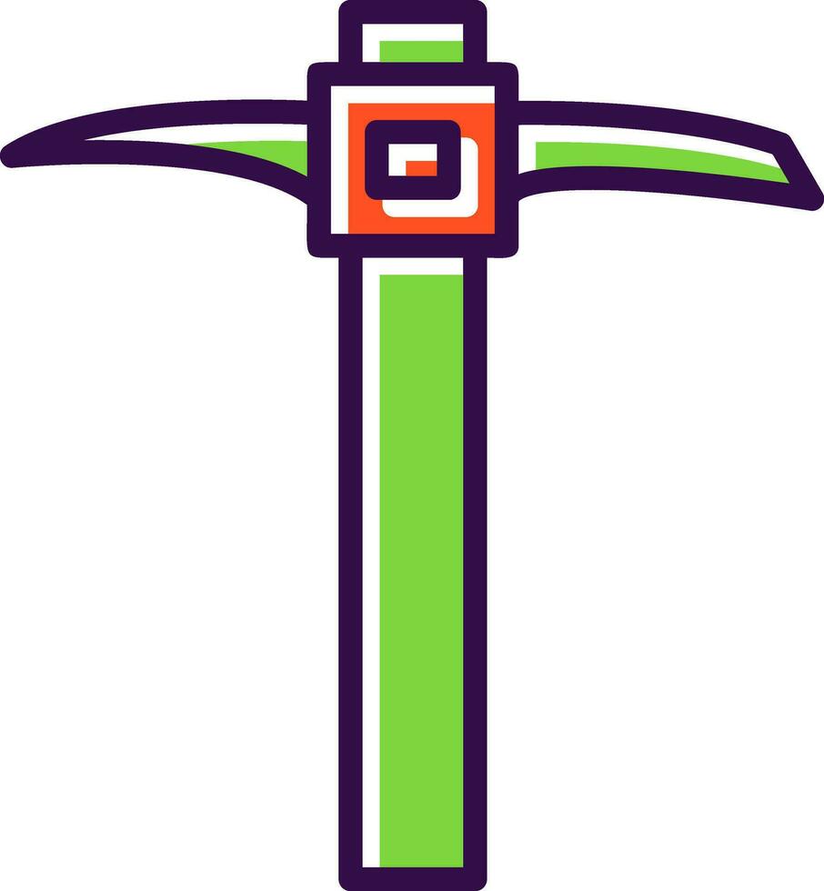 Pickaxe Vector Icon Design