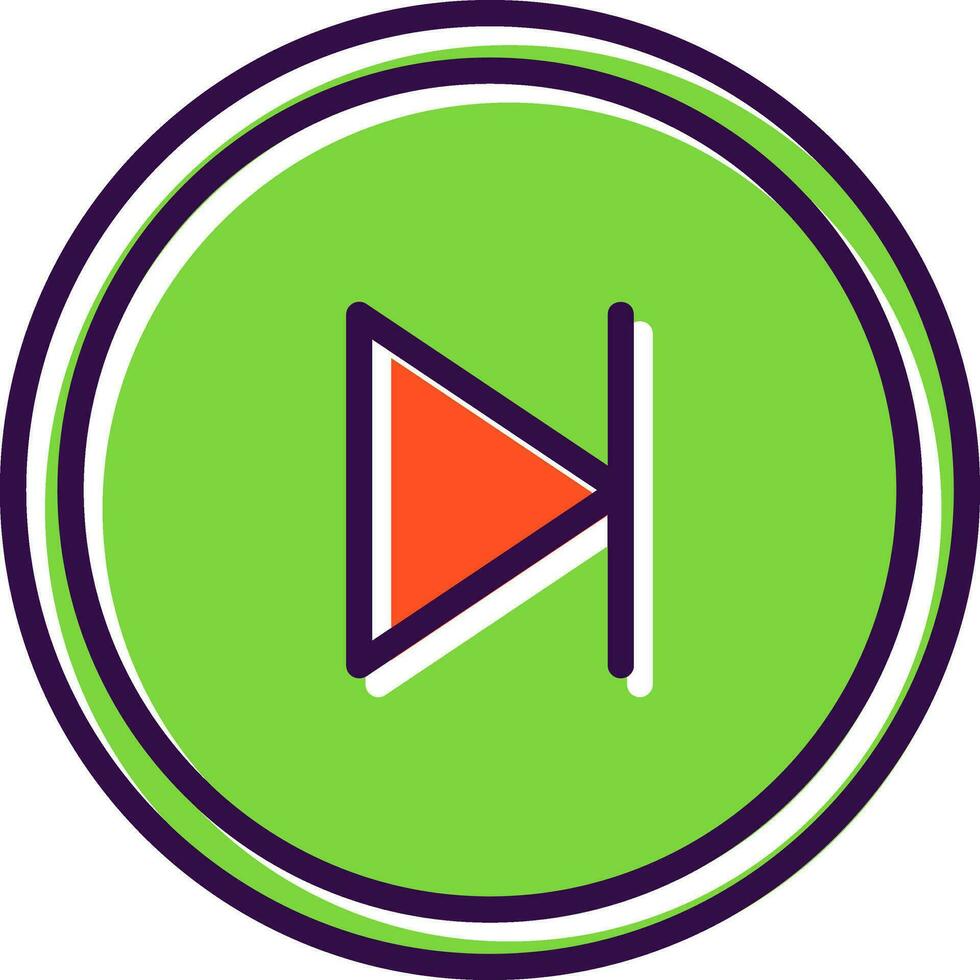 Skip Vector Icon Design