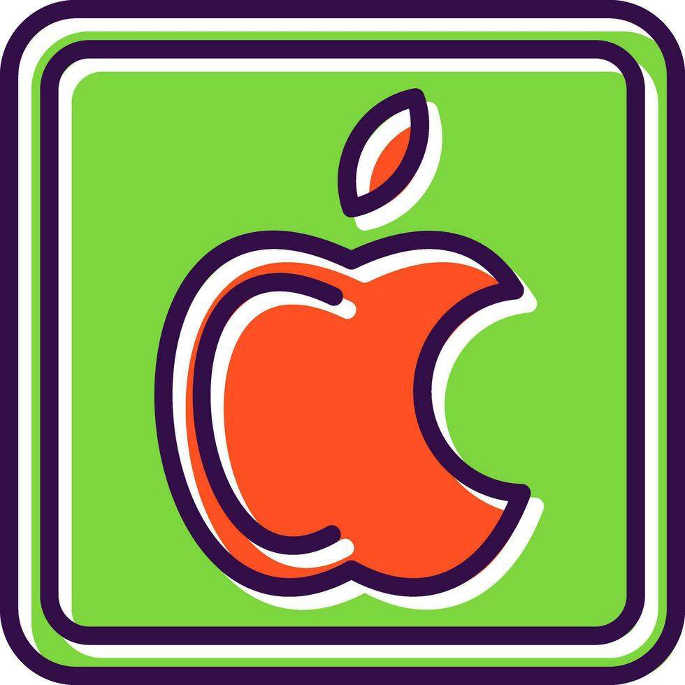 manzana logo vector icono diseño