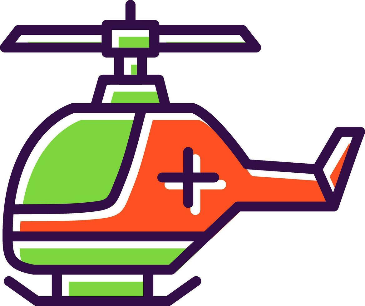 Air ambulance Vector Icon Design