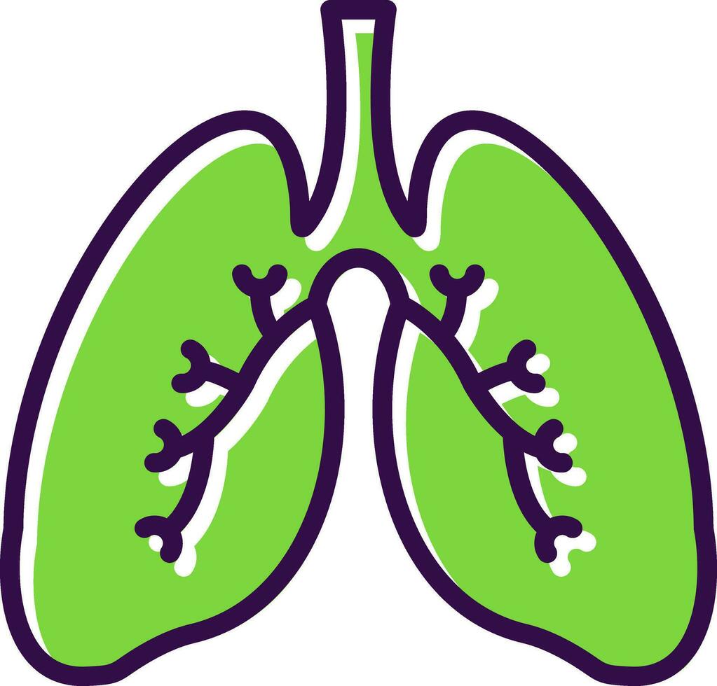 Lungs Vector Icon Design