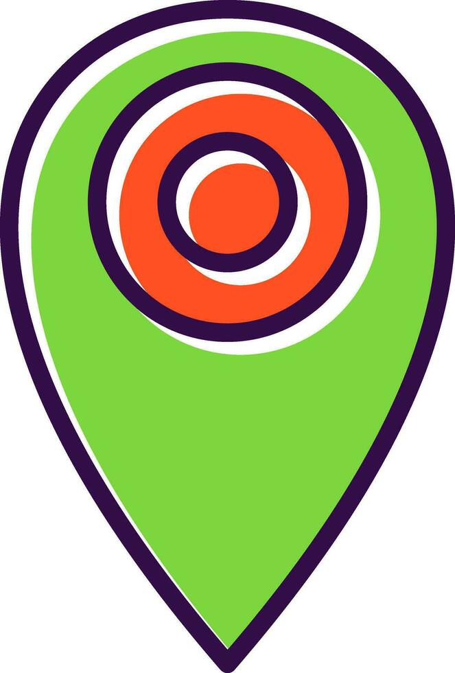 Pin point Vector Icon Design
