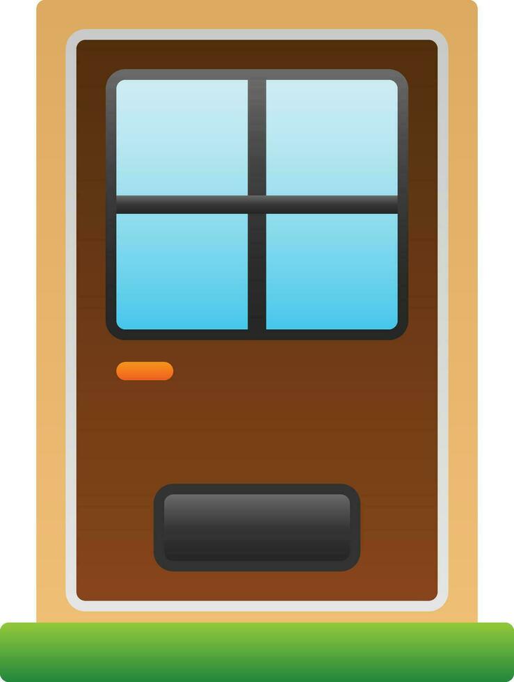 Front Door Vector Icon Design