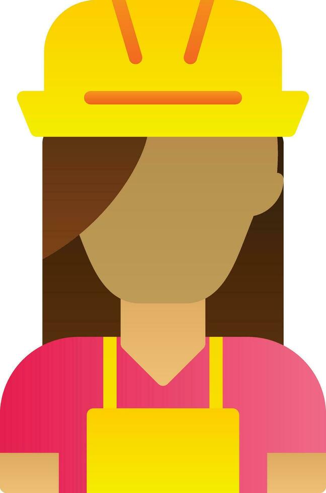 Female Worker Vector Icon Design