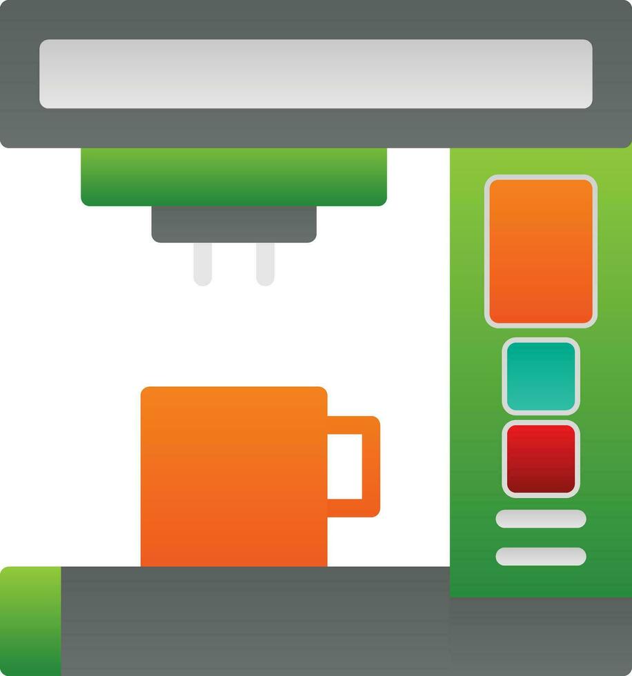 Coffee Machine Vector Icon Design