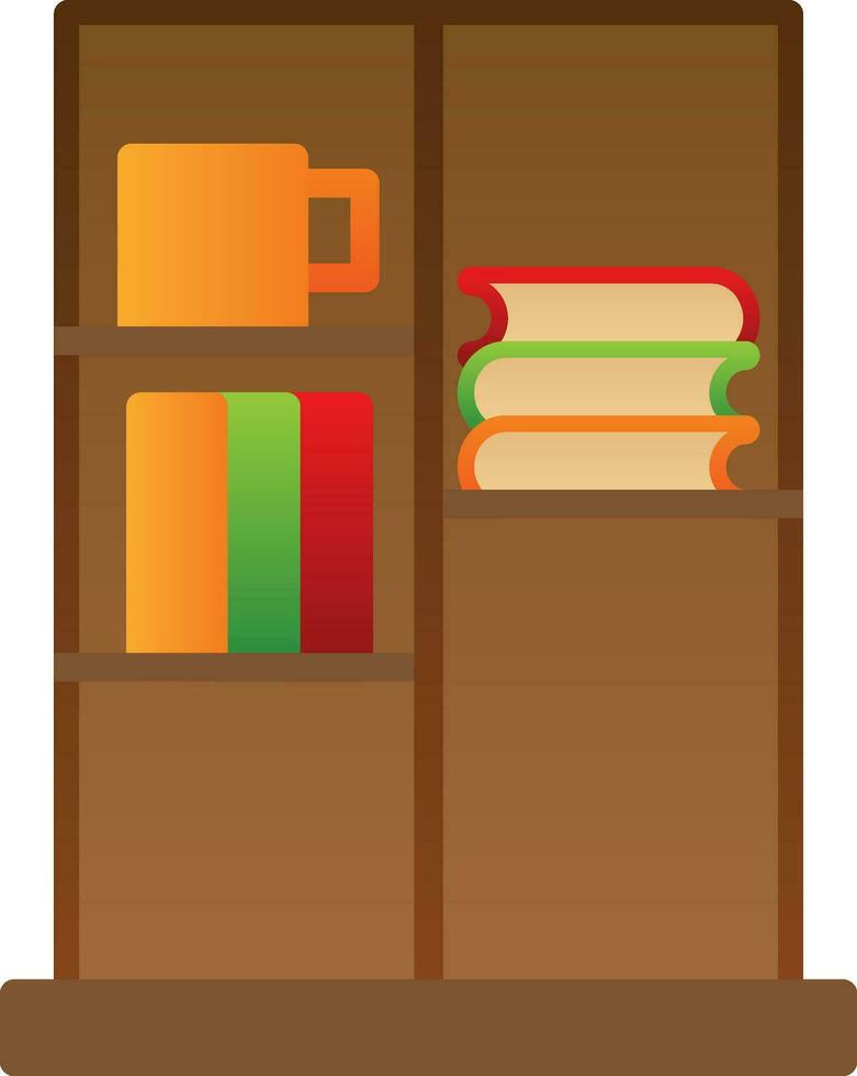 Book Case Vector Icon Design