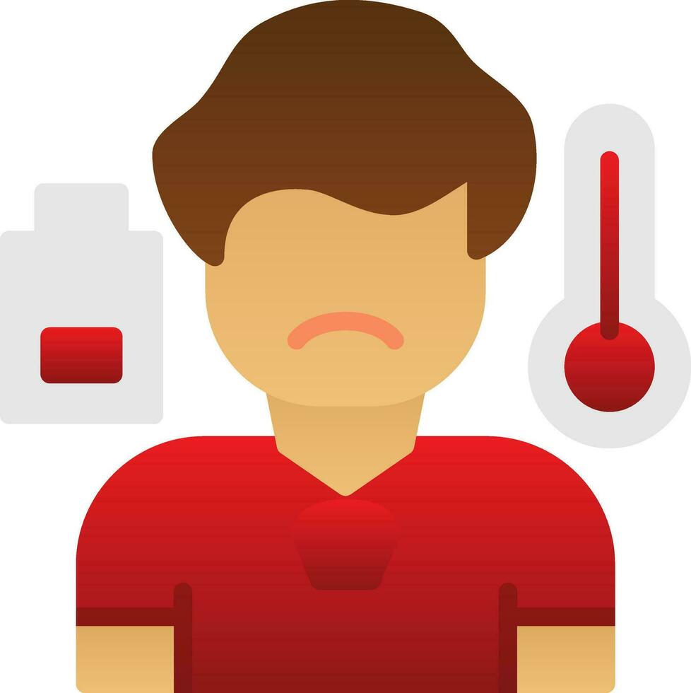 Sick boy Vector Icon Design