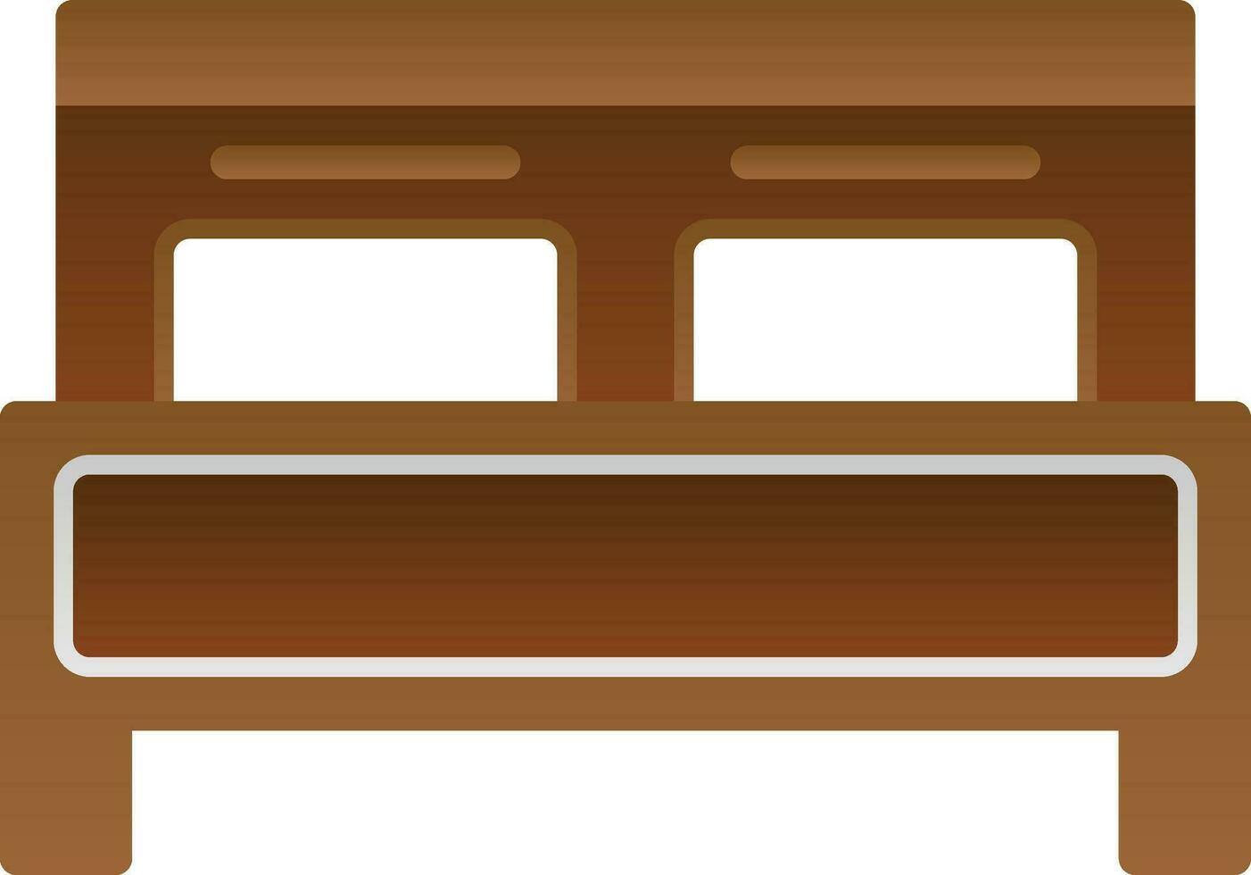Double Bed Vector Icon Design