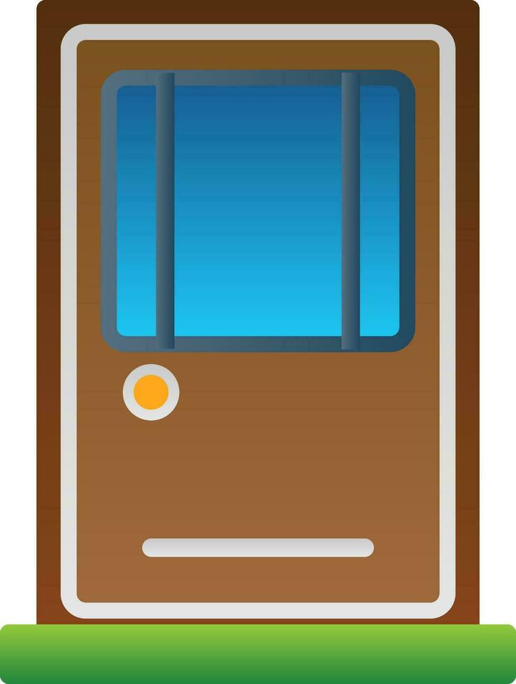 diseño de icono de vector de puerta