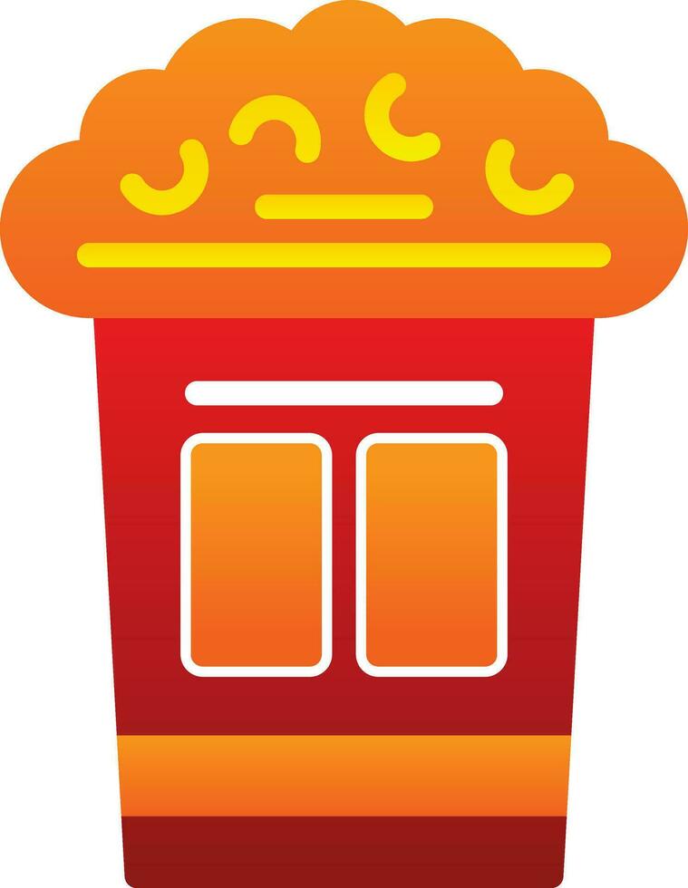 Popcorn Vector Icon Design