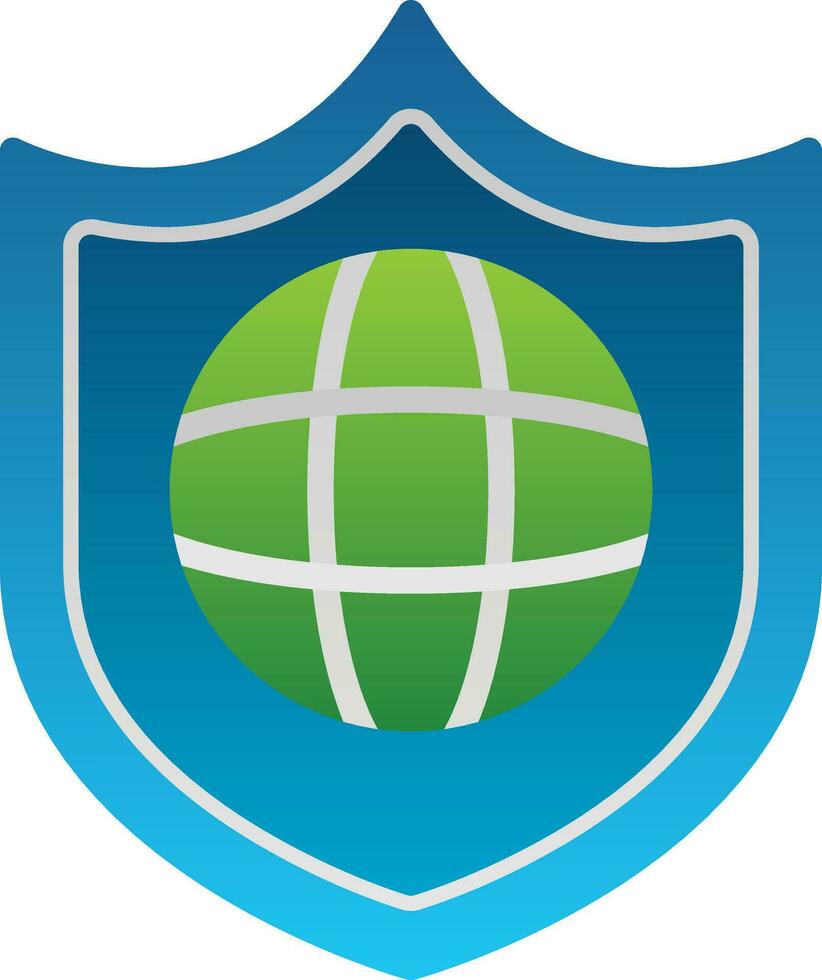 diseño de icono de vector de protección global