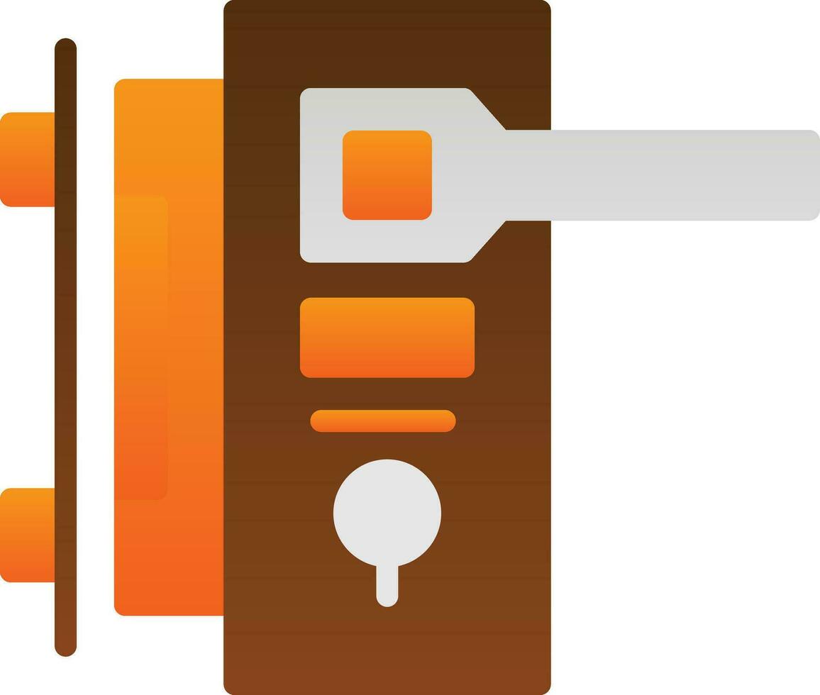 Door handle Vector Icon Design