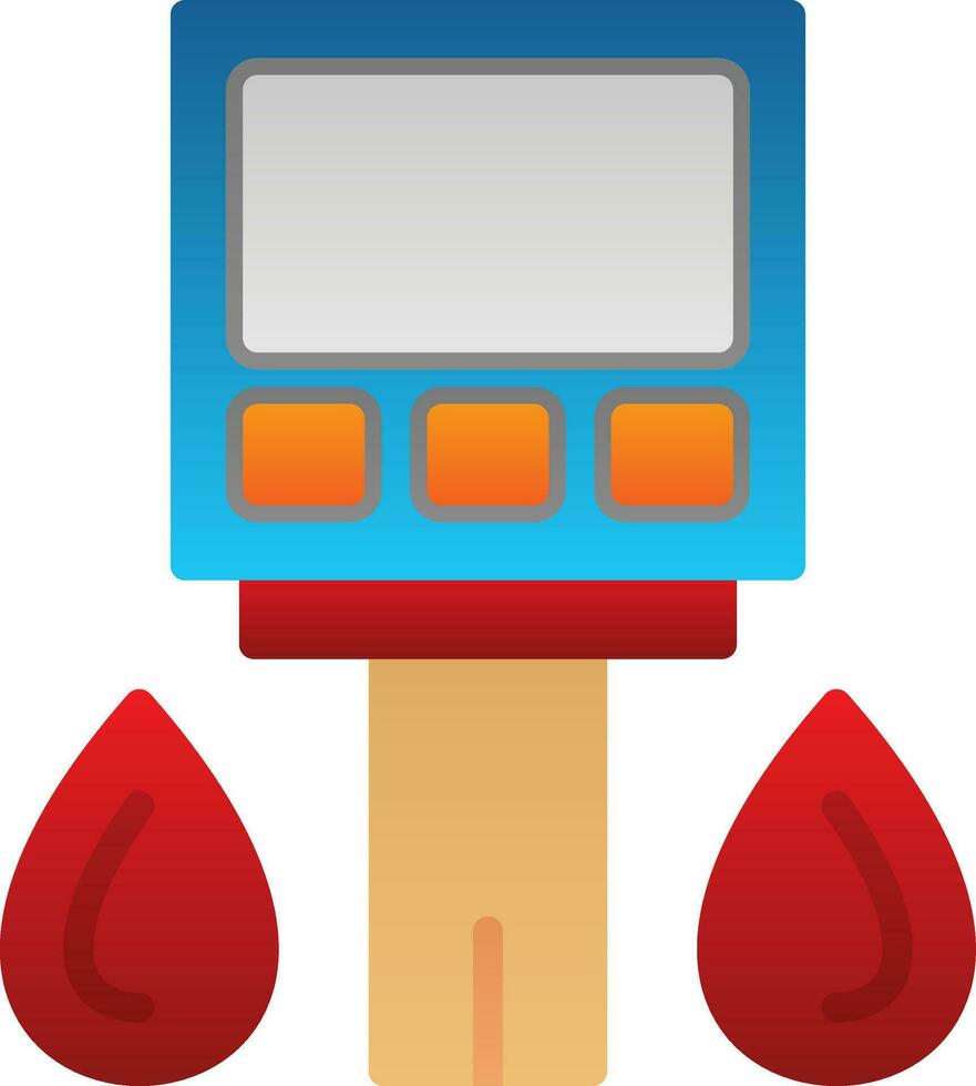 Glucometer Vector Icon Design