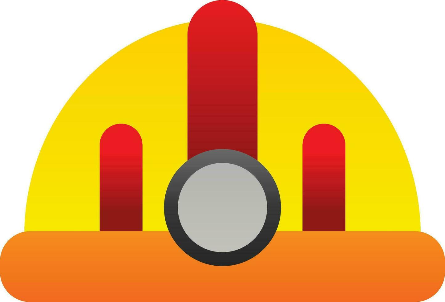 Torch helmet Vector Icon Design