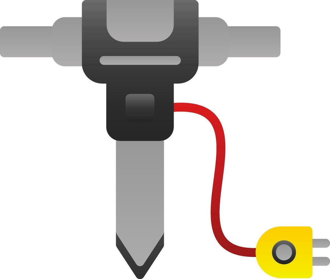 Jackhammer Vector Icon Design