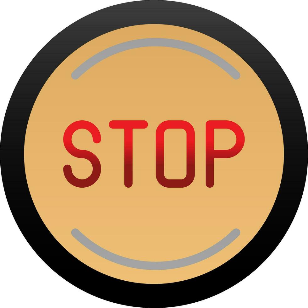 Stop Vector Icon Design