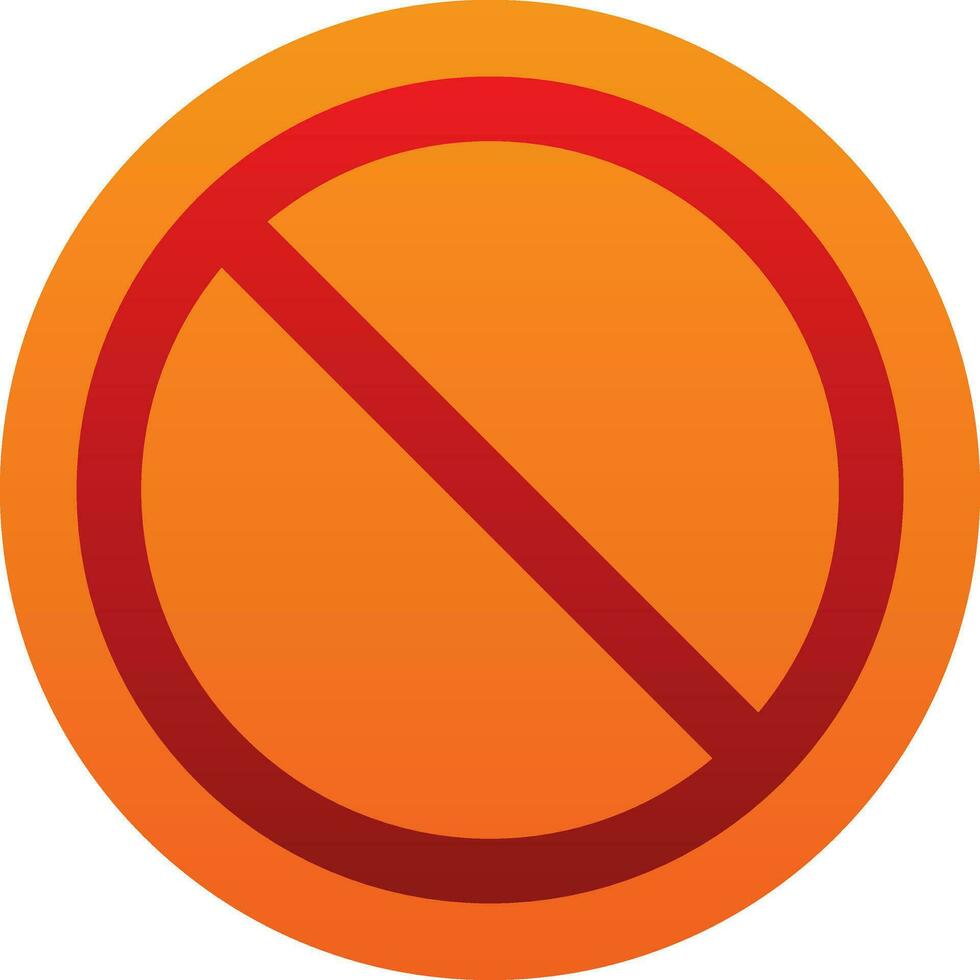 Ban Circle Vector Icon Design