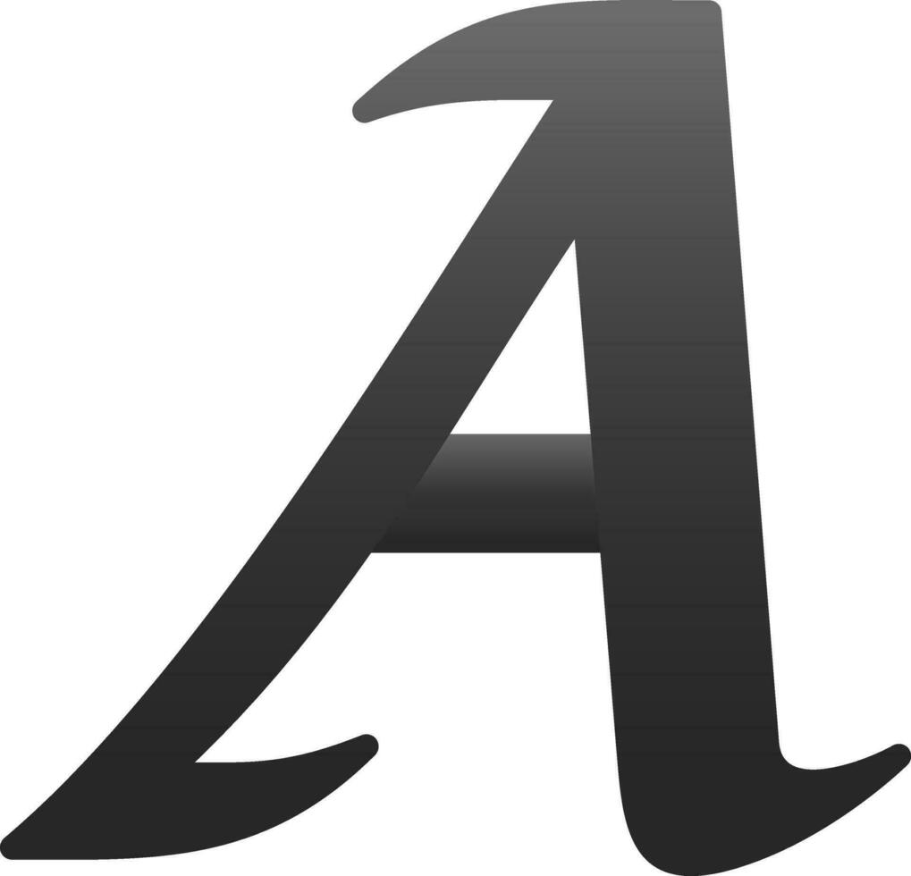 Letter A Vector Icon Design