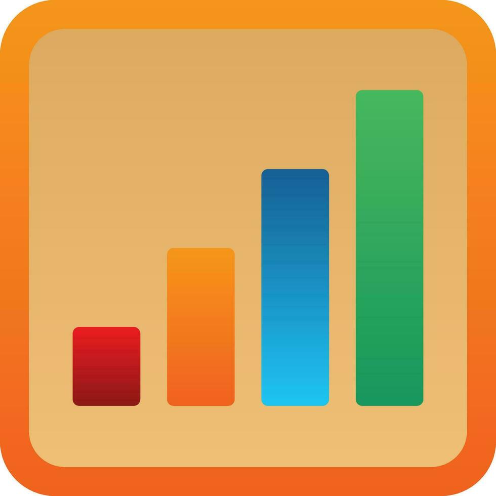 Signal Bars Vector Icon Design