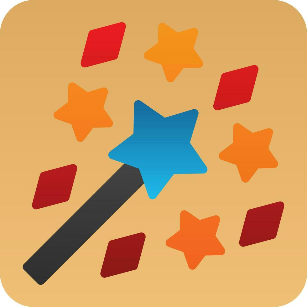 Magic Wand Vector Icon Design
