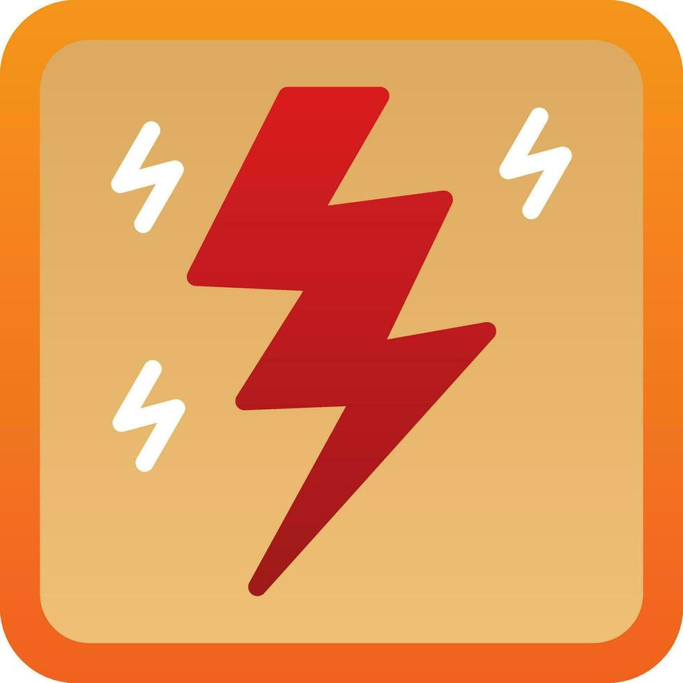 Lightning Bolt Vector Icon Design
