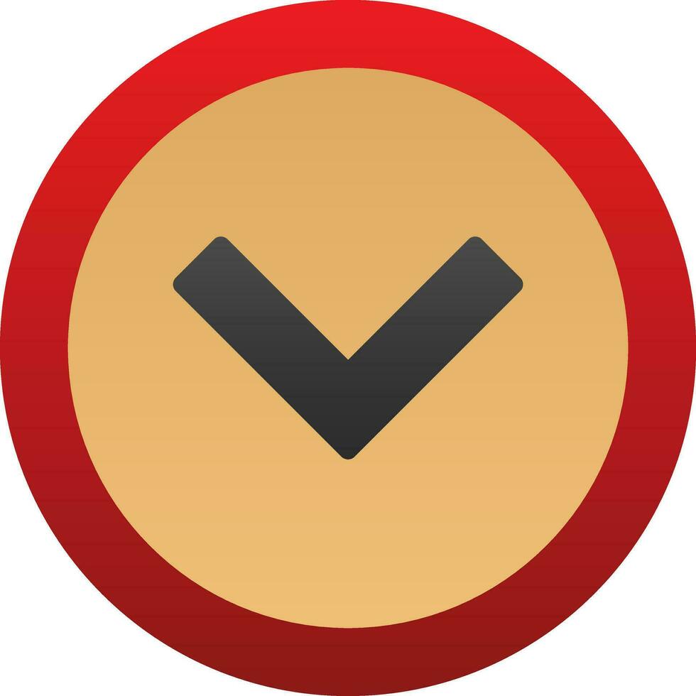 Chevron Arrow Down Vector Icon Design