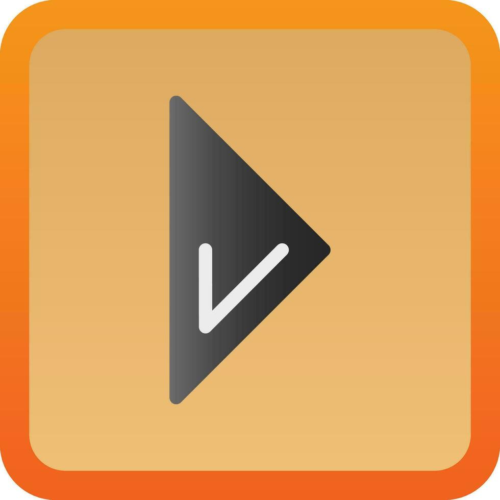 Arrowhead Right Vector Icon Design
