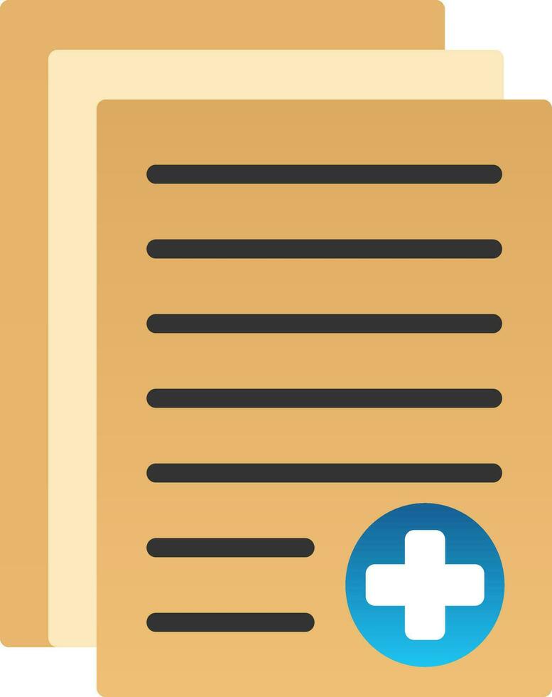 Medical report Vector Icon Design