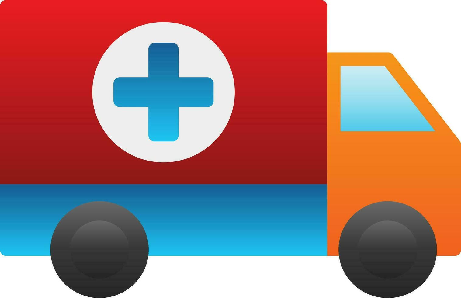 Ambulance Vector Icon Design