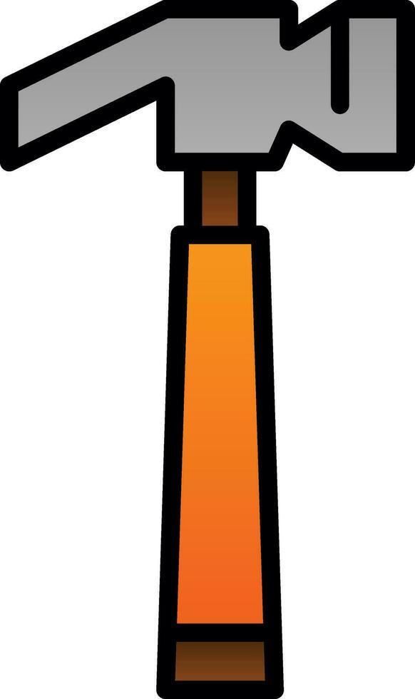 Hammer Vector Icon Design