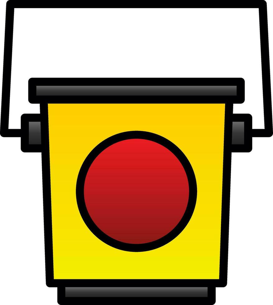 Bucket Vector Icon Design