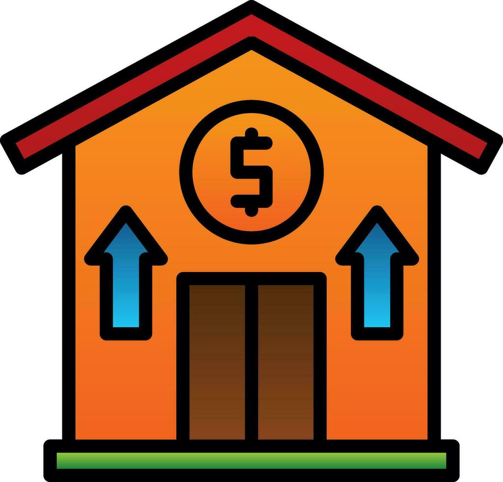 House Value Vector Icon Design
