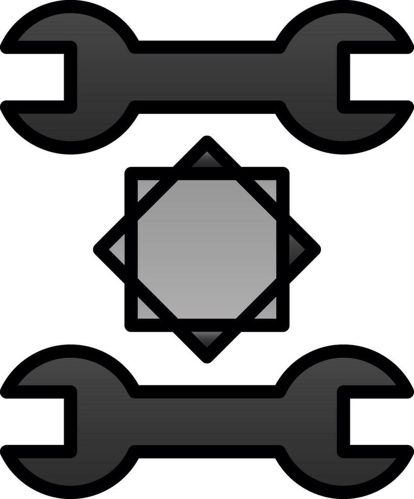 spanner Vector Icon Design