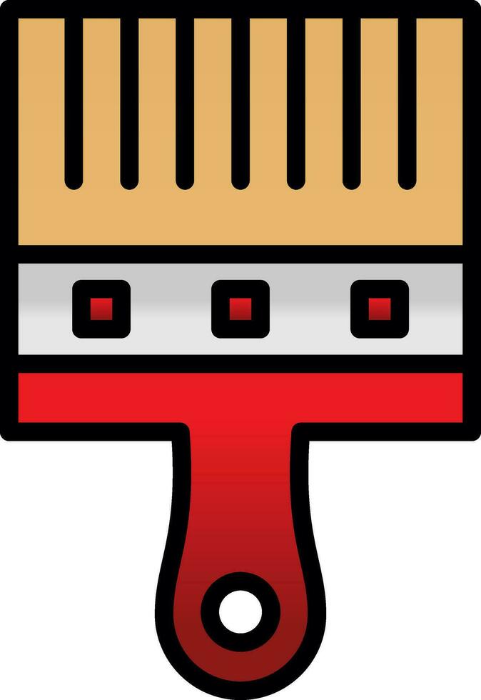 Paint Brush Vector Icon Design