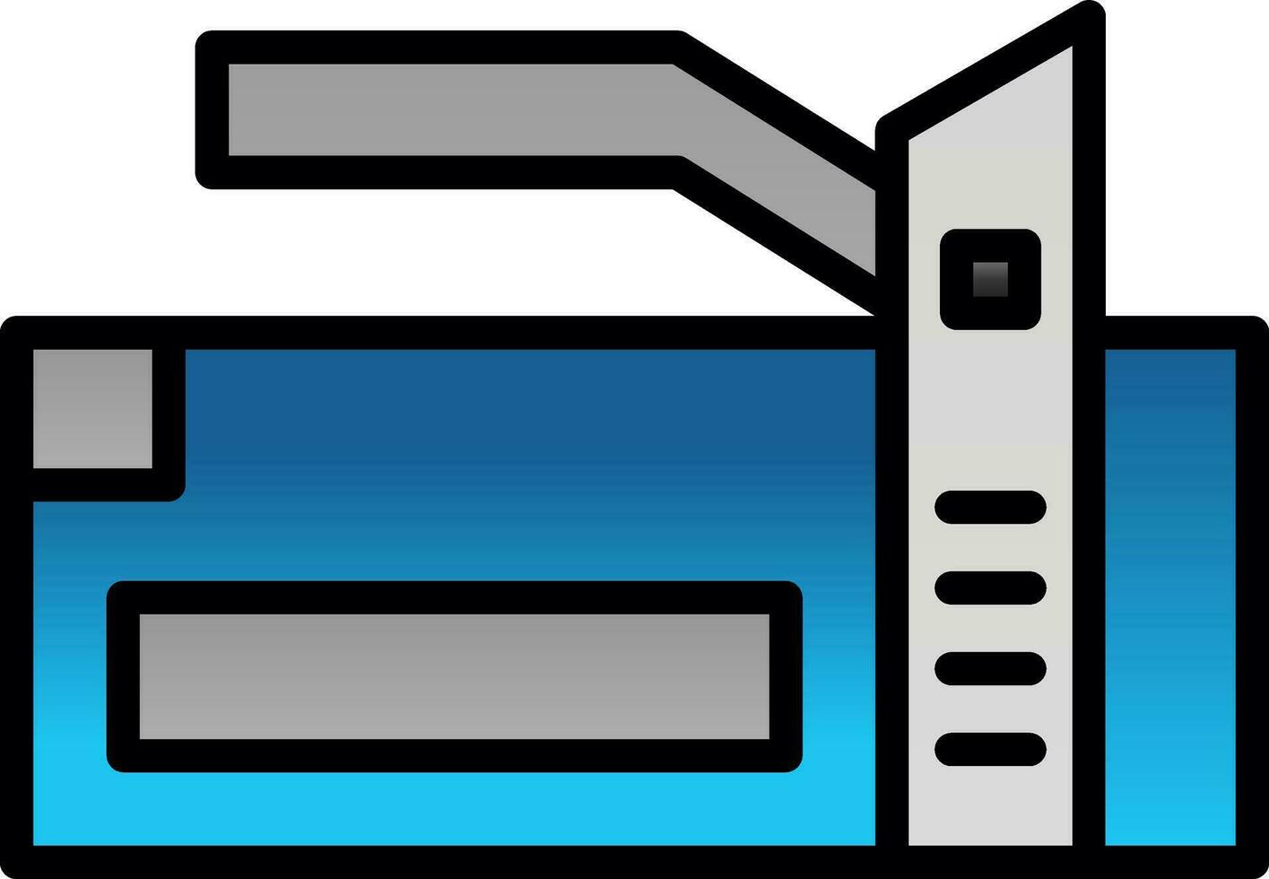 Staple Gun Vector Icon Design