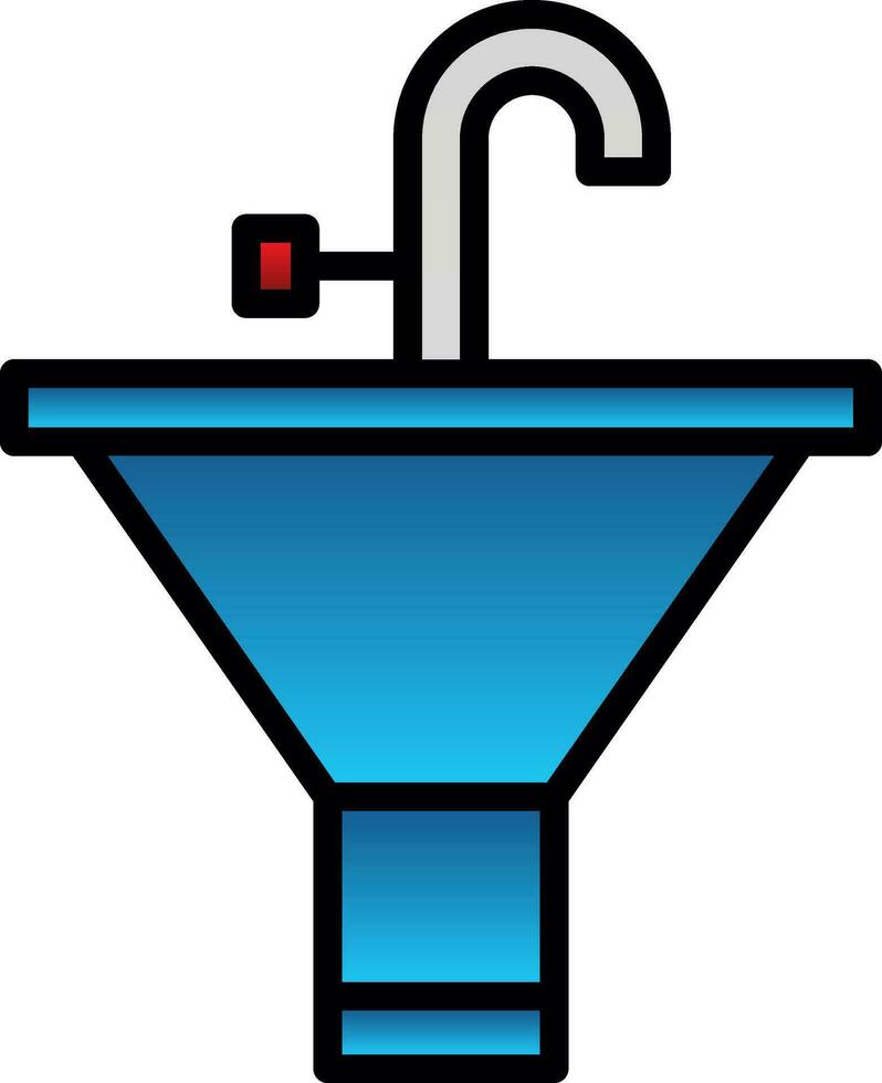 Bathroom Sink Vector Icon Design