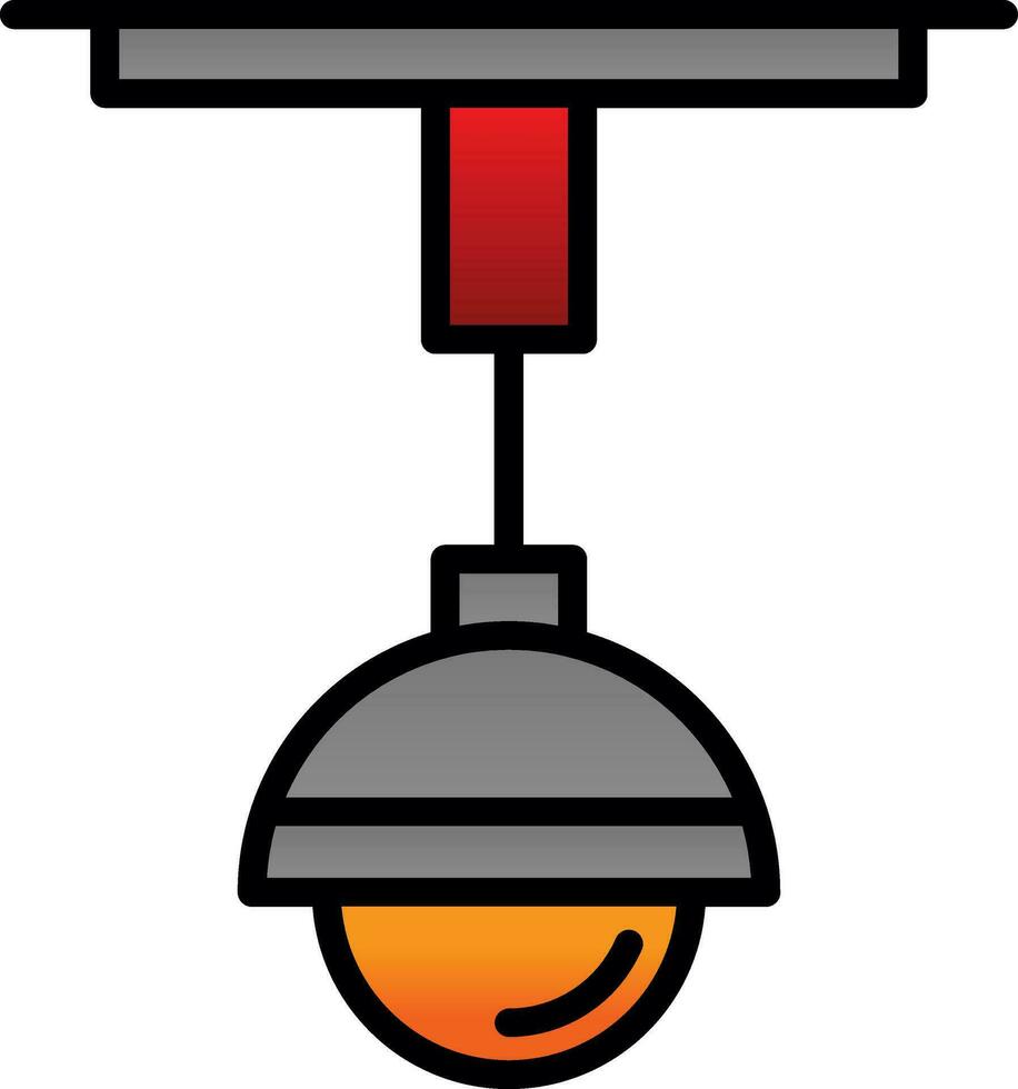 Roof Light Vector Icon Design