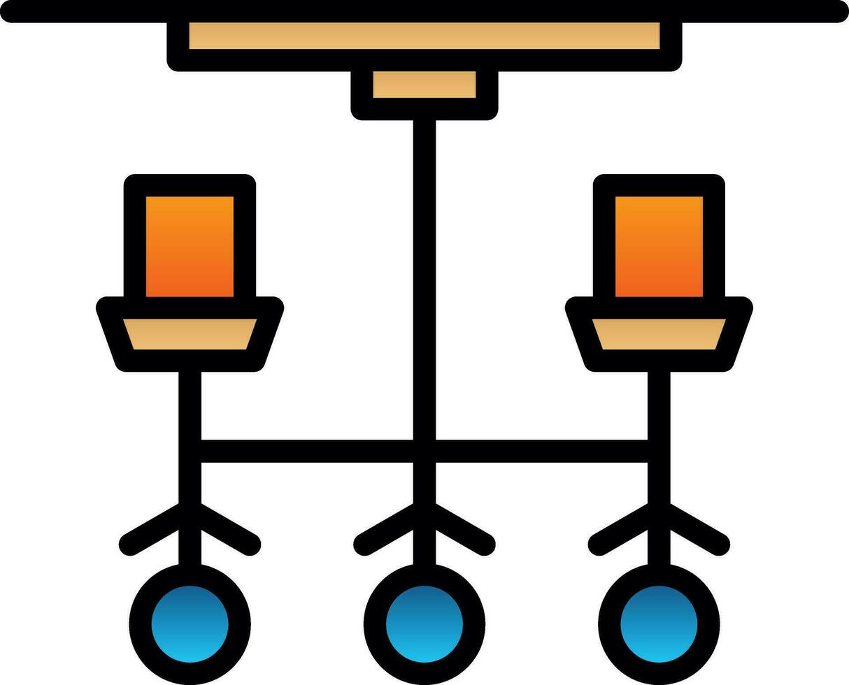 Chandelier Vector Icon Design