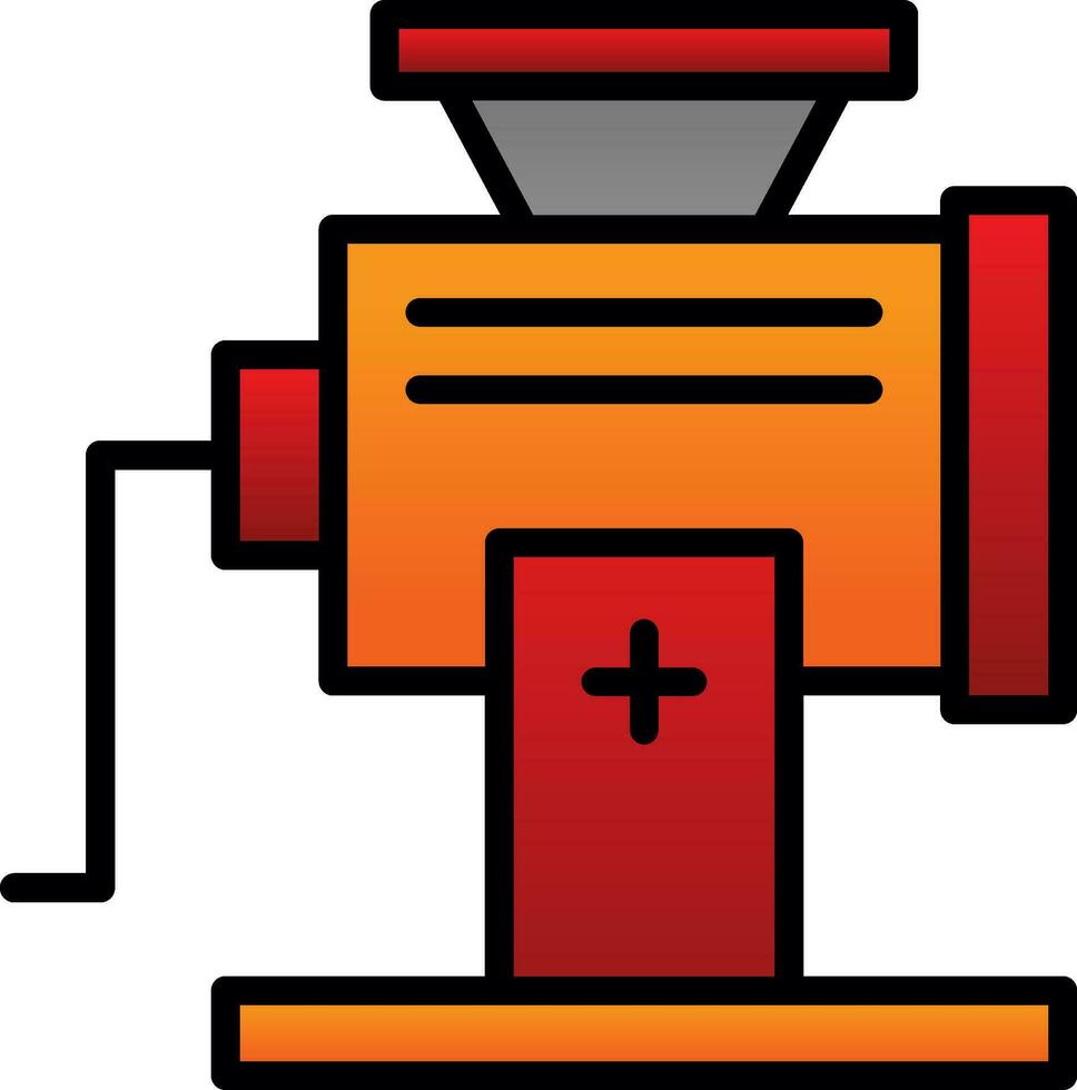 Meat Grinder Vector Icon Design