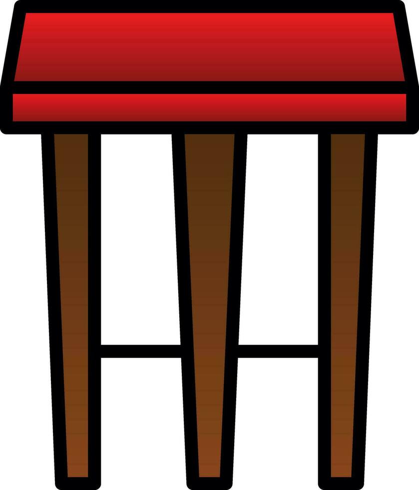 Stool Vector Icon Design