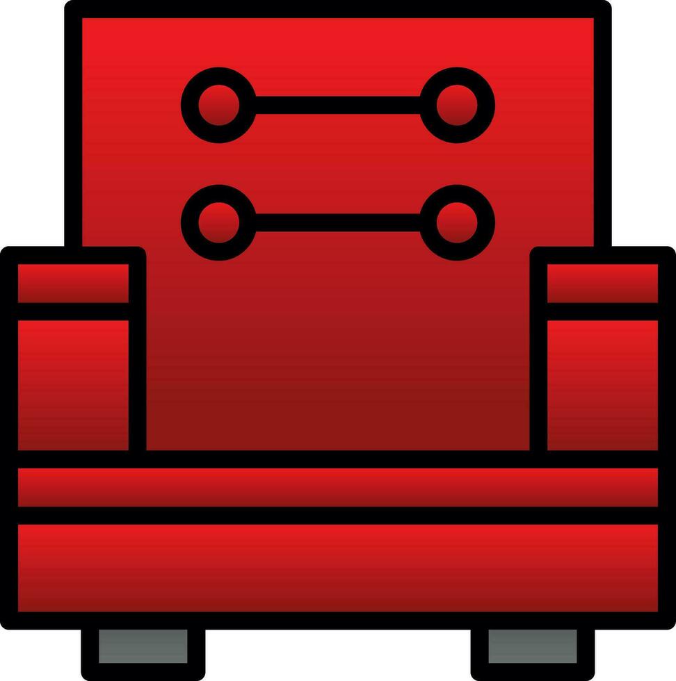 Armchair Vector Icon Design