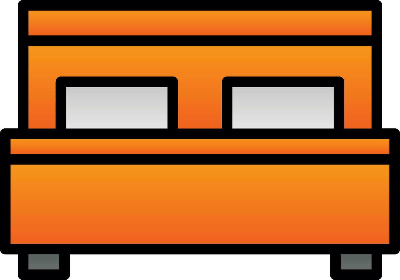 Bed Vector Icon Design