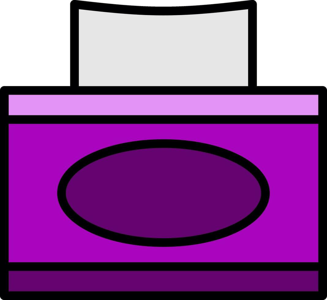 Tissue box Vector Icon Design